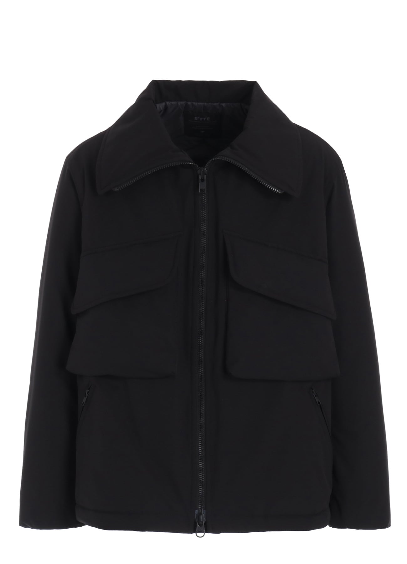 WATER-REPELLENT STRETCH TAFFETA OVERSIZED PUFFER BLOUSON(M Black