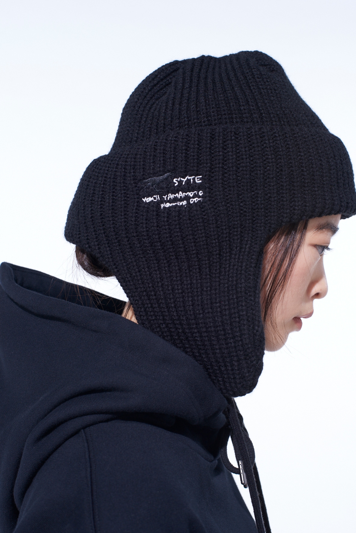 S'YTE × New Era LOGO KNIT TRAPPER(FREE SIZE Black): S'YTE｜THE