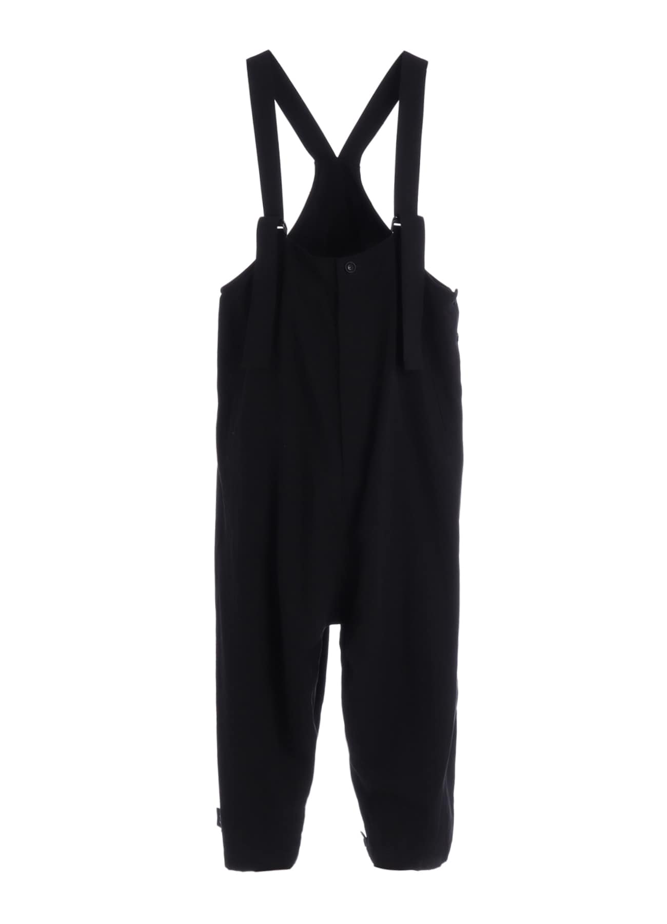 COTTON FLAX GABARDINE OVERALL(S Black): Y's｜THE SHOP YOHJI YAMAMOTO