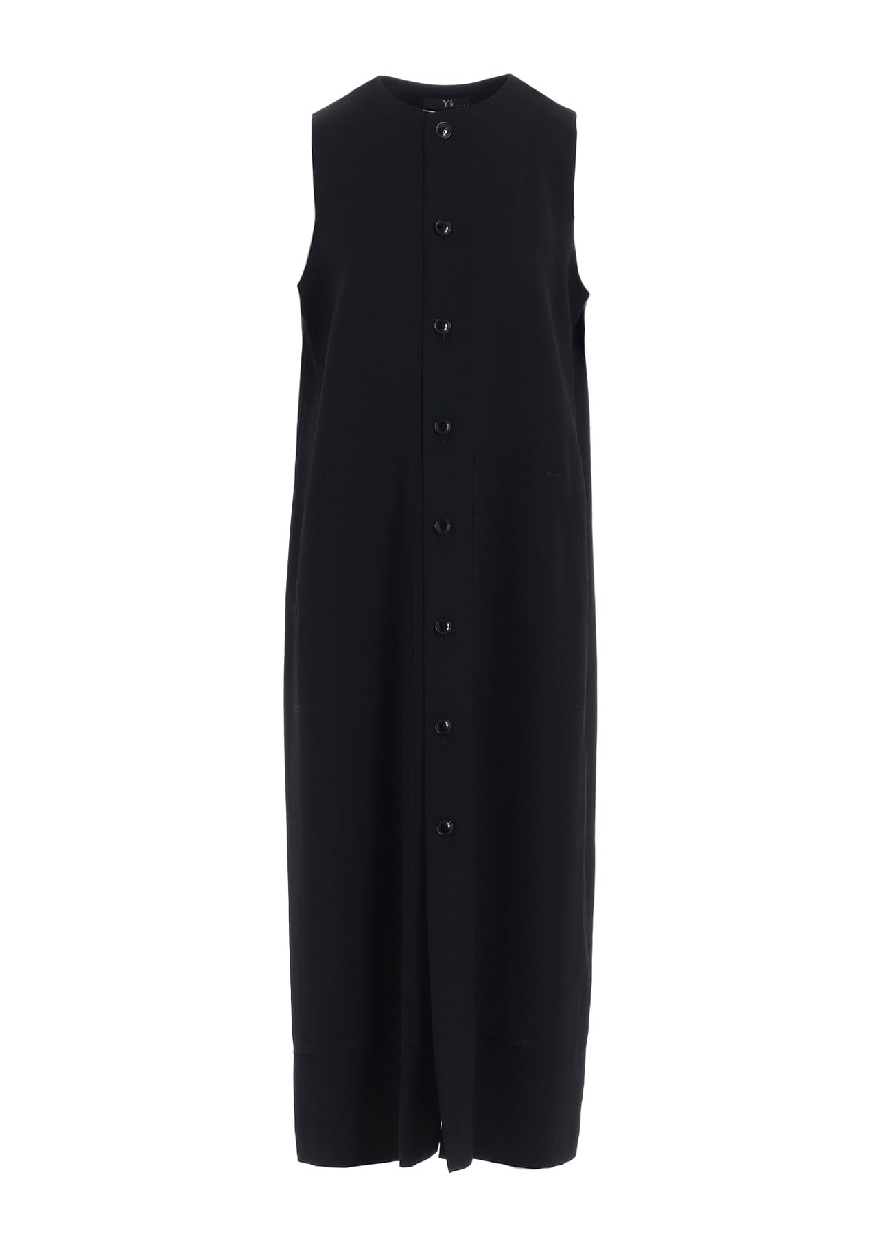WOOL GABARDINE FRONT OPEN DRESS(XS Black): Soldes｜THE SHOP YOHJI