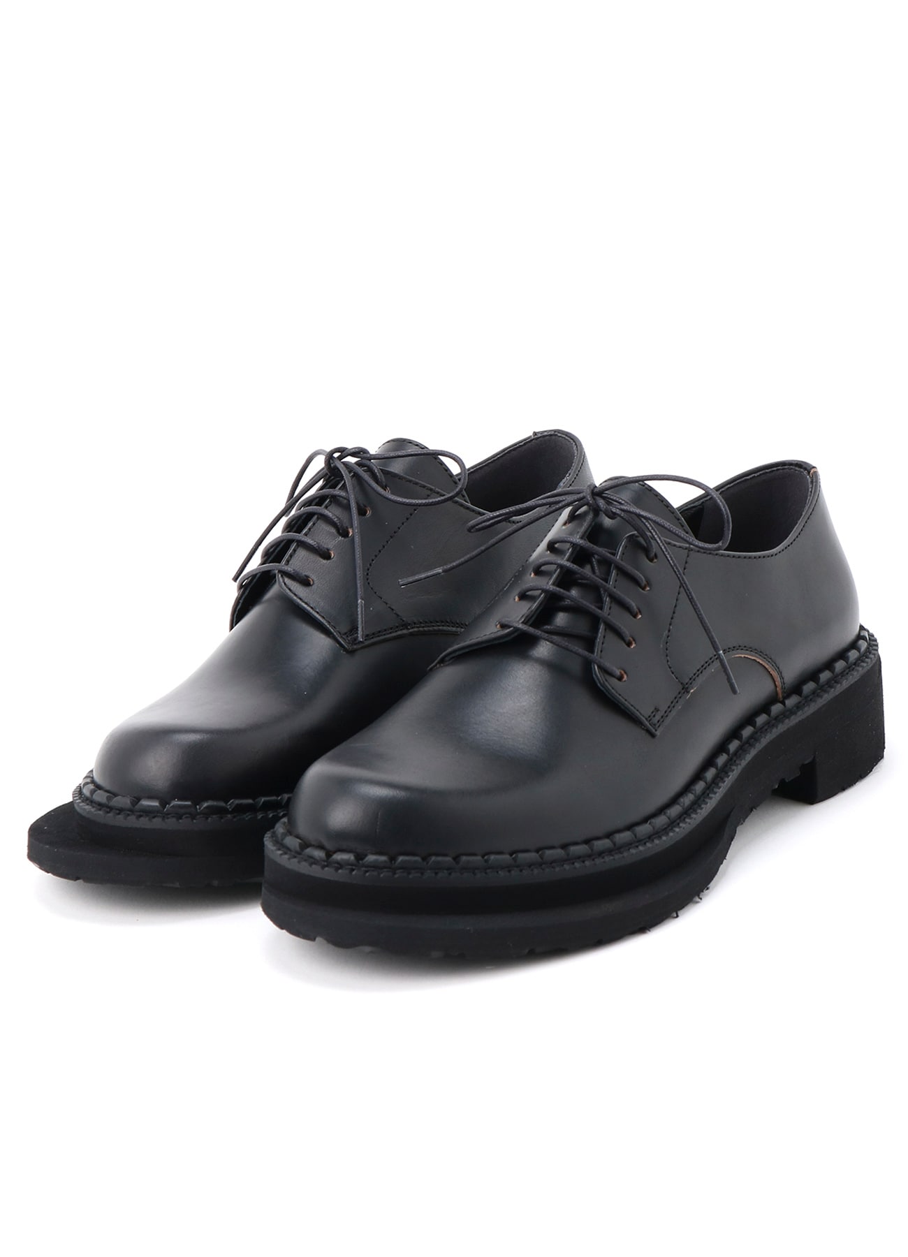 TWISTED LEATHER DERBY SHOES(23 Black): Soldes｜THE SHOP YOHJI YAMAMOTO