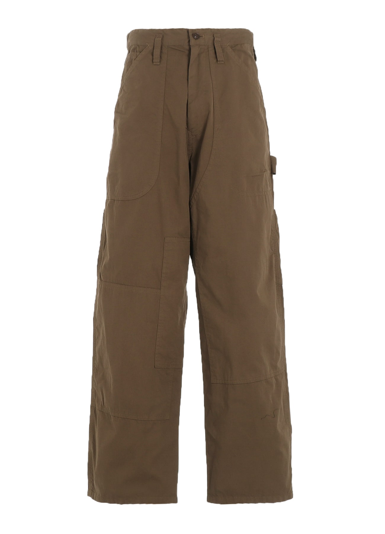 COTTON TWILL GARMENT DYE WORK PANTS(XS Beige): Soldes｜THE SHOP