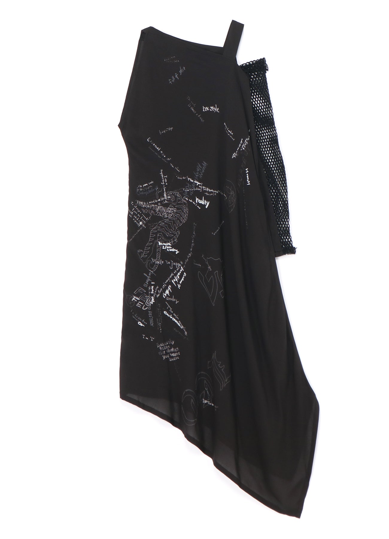 LIMI FEU PRINTED ASYMMETRIC DRESS – THE SHOP YOHJI YAMAMOTO