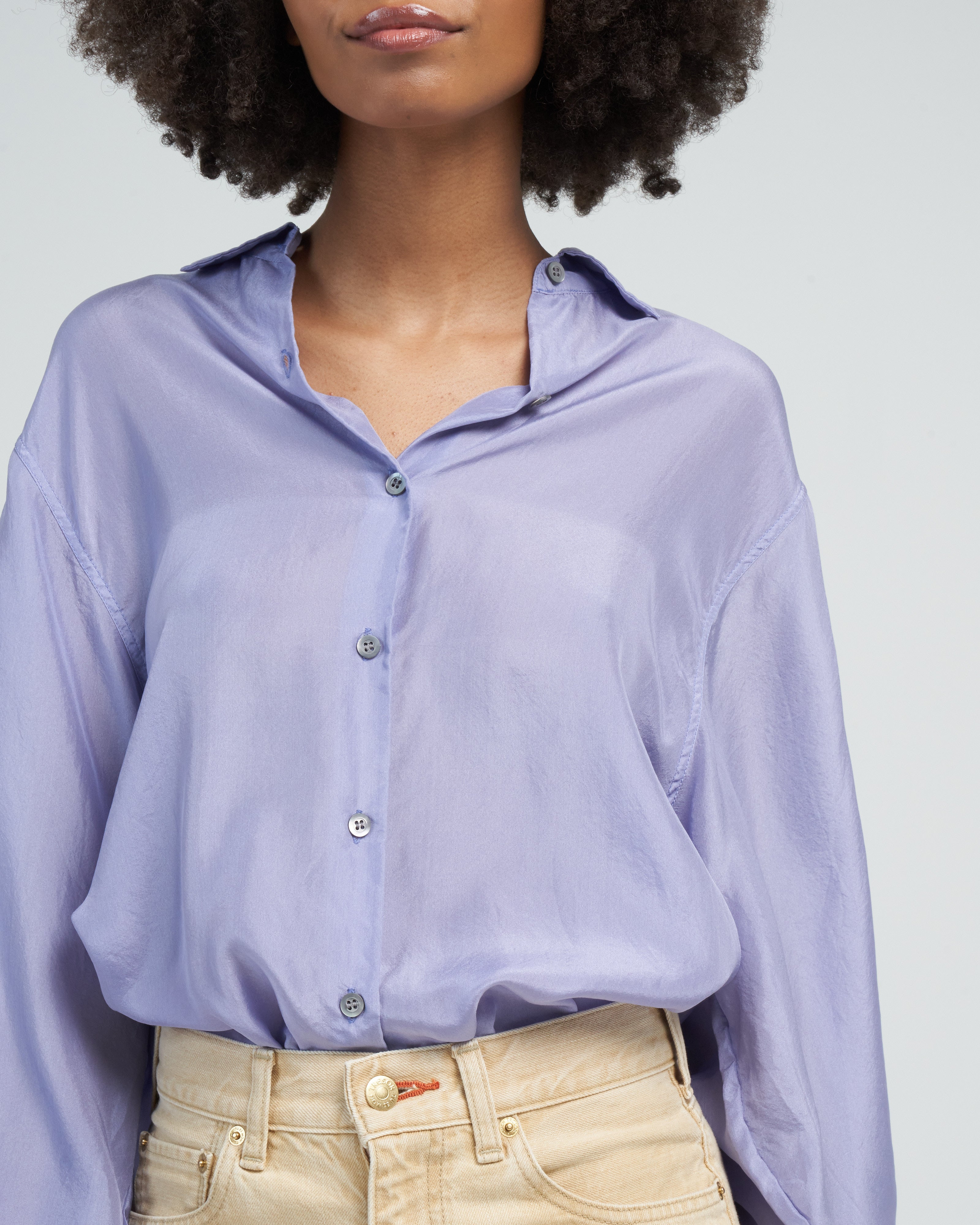 Dries Van Noten Chroma Bis Gd 6150 W.W.Shirt Lavender 444