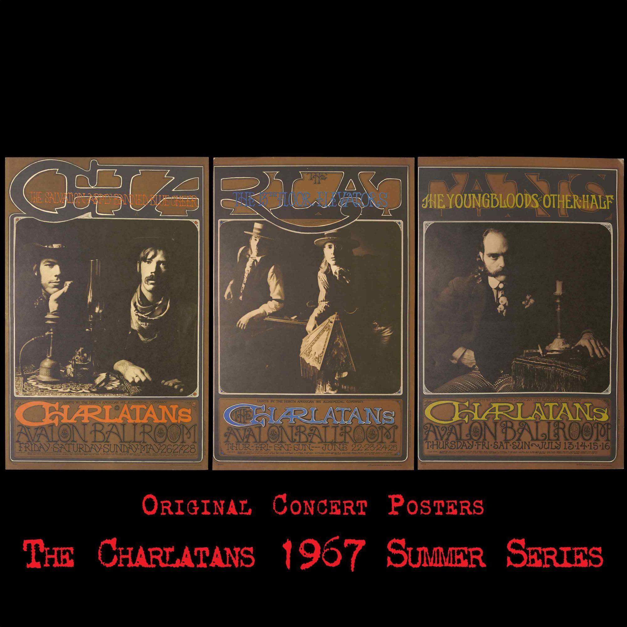 Original Concert Posters: Charlatans, Blue Cheer, Other Half