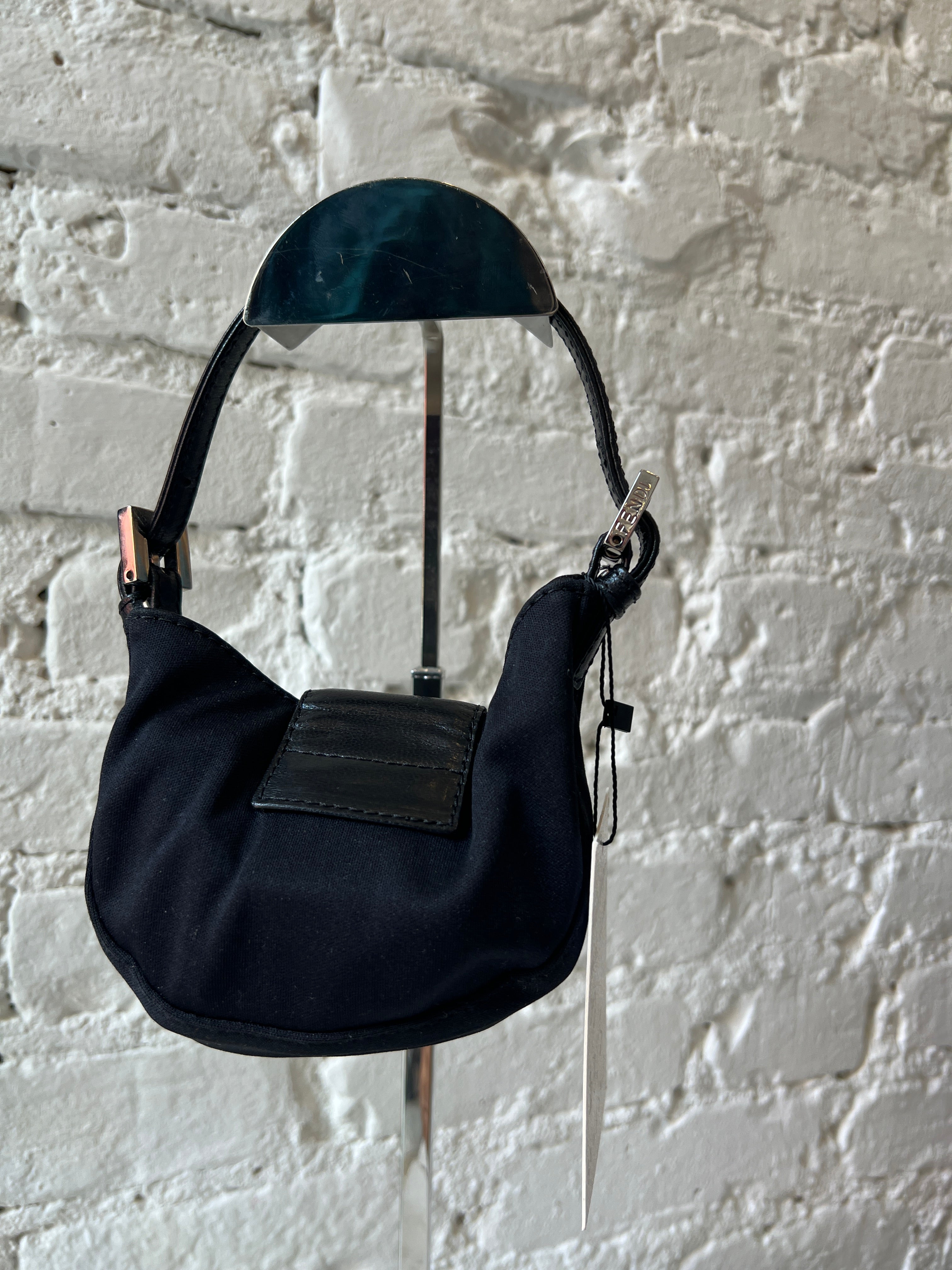 Fendi Micro Croissant Bag – Black Neoprene – Thirteen Crosby