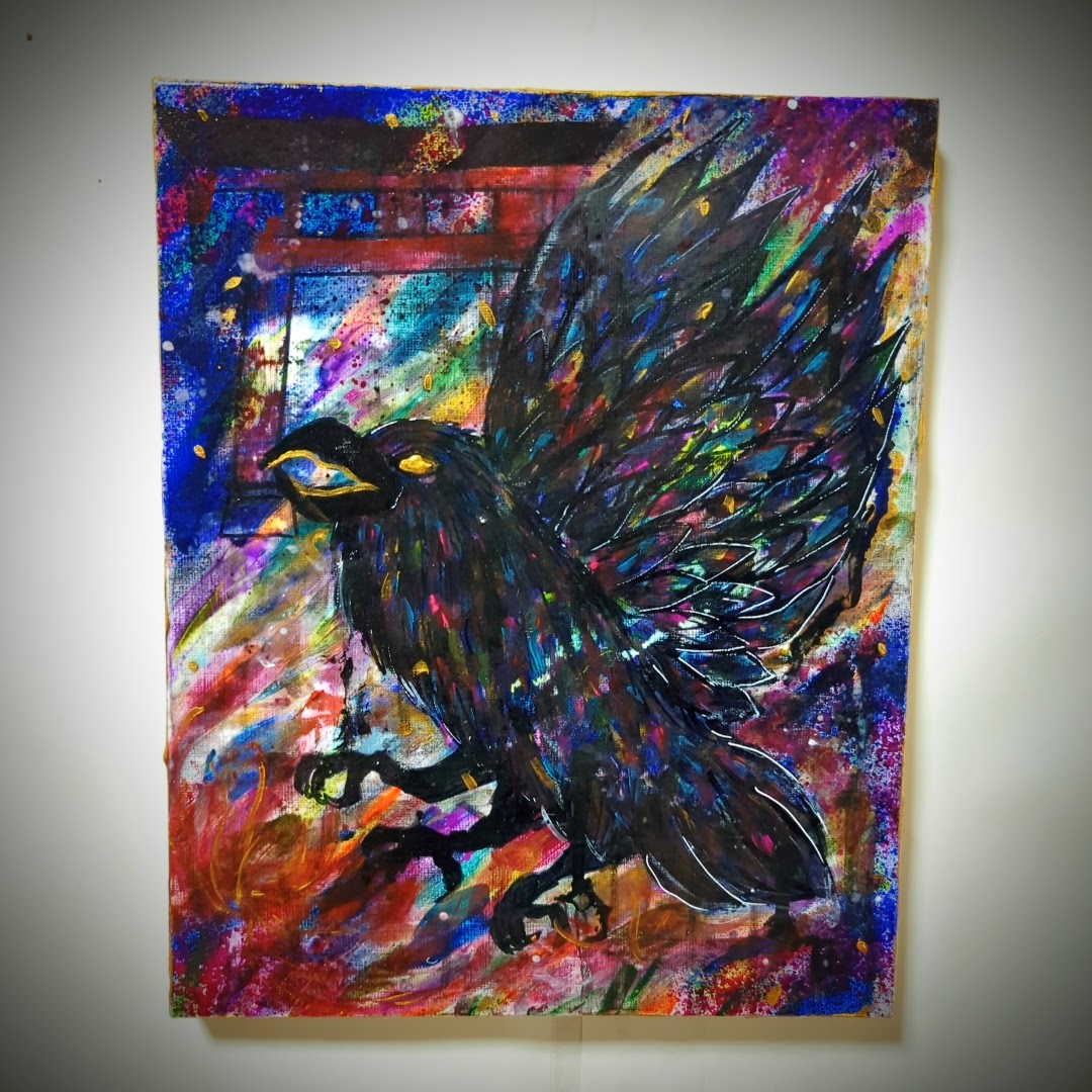 八咫烏と鳥居 | Chika Shinoda ｜インテリア絵画 アートの専門通販