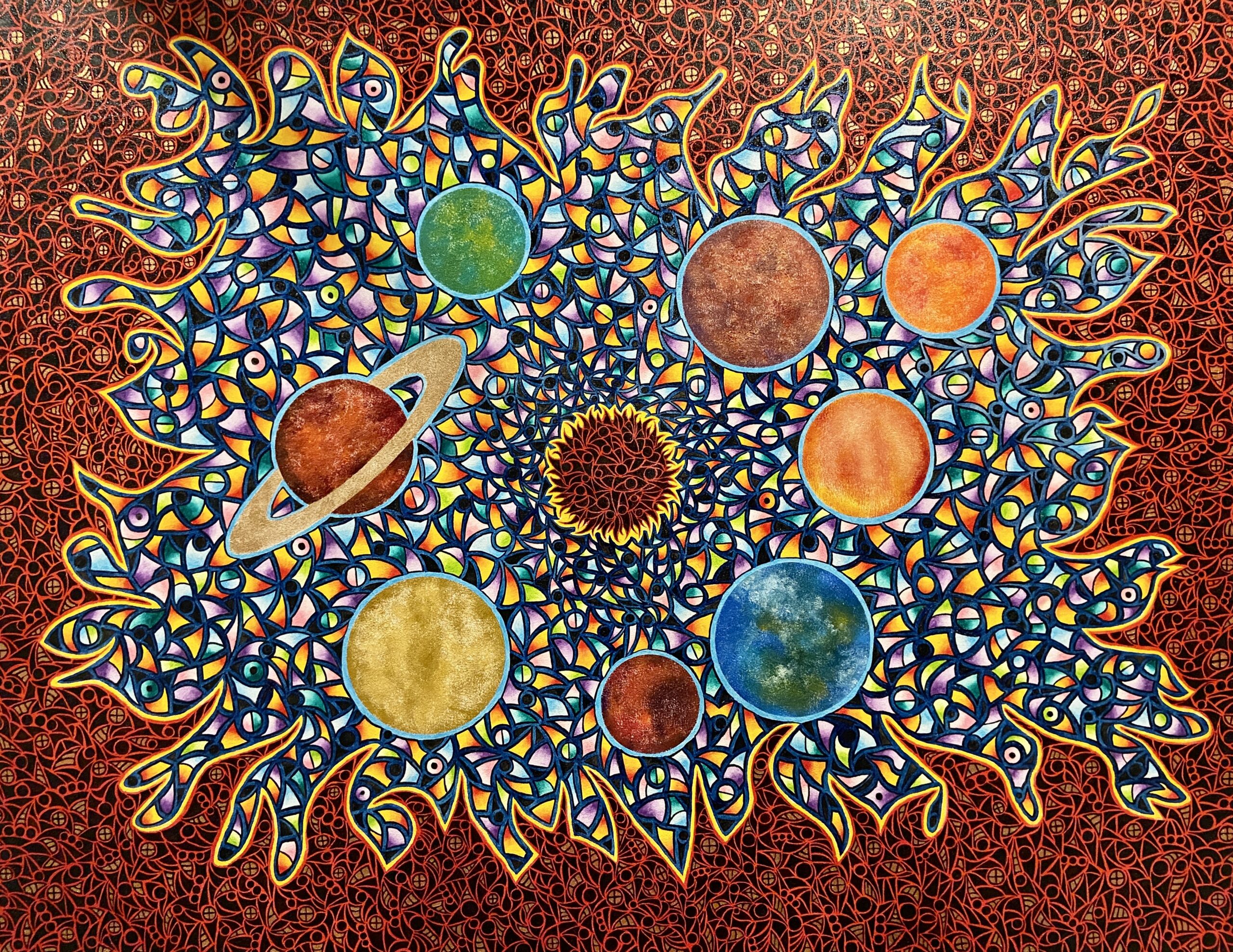 真作 太陽から見た太陽 F50号 キャンバス 油彩 | TETUZI ｜インテリア