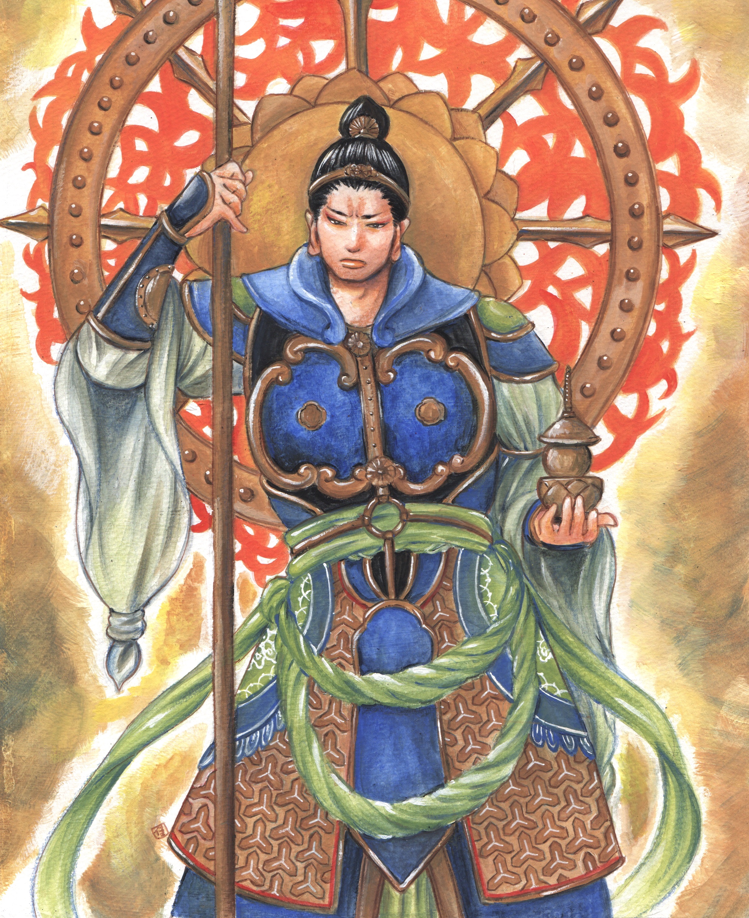 毘沙門天 | 渡辺カヨ ｜インテリア絵画 アートの専門通販