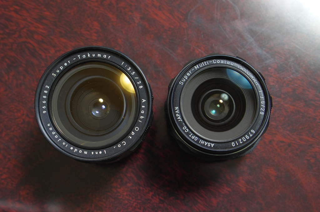 Takumar 28mm F3.5比較（外観） | てぃsぉんっごおどぃでのページ