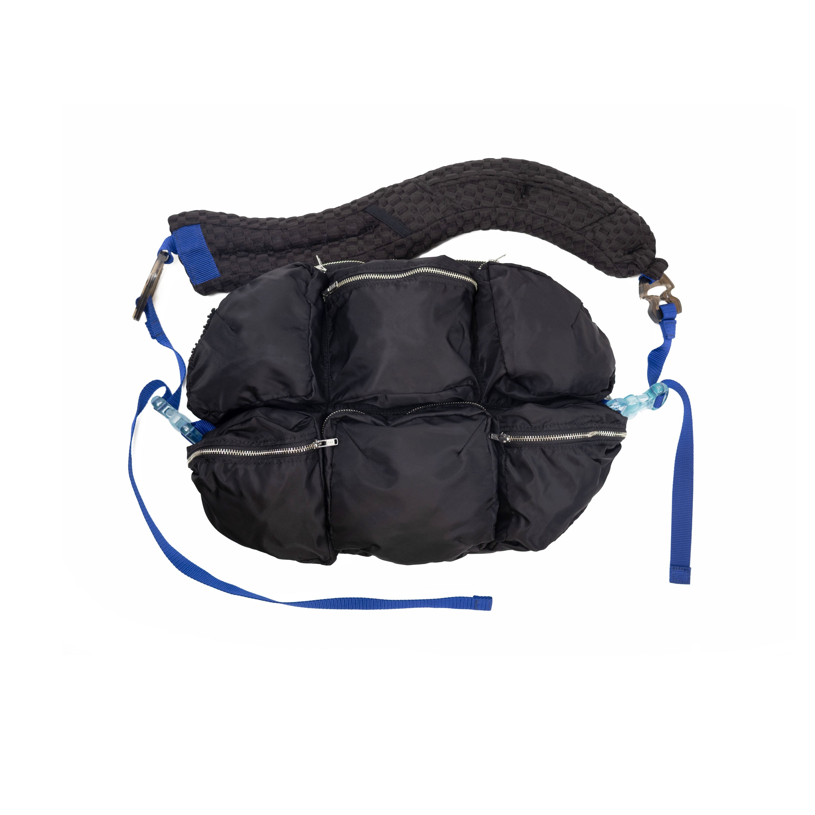 MIKIOSAKABE (ミキオサカベ) × THREE TREASURES 7 Pockets Bag Black x