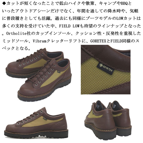 正規取扱店 DANNER (ダナー) D121008 FIELD LOW フィールドロー レザー