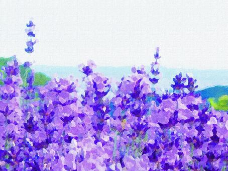 ラベンダー畑イラスト｜無料イラスト・フリー素材なら「イラストAC」