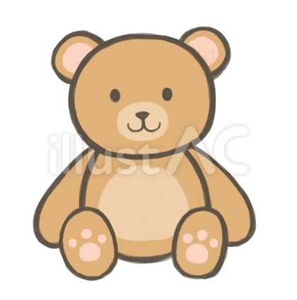 テディベアイラスト - No: 22852694｜無料イラスト・フリー素材なら