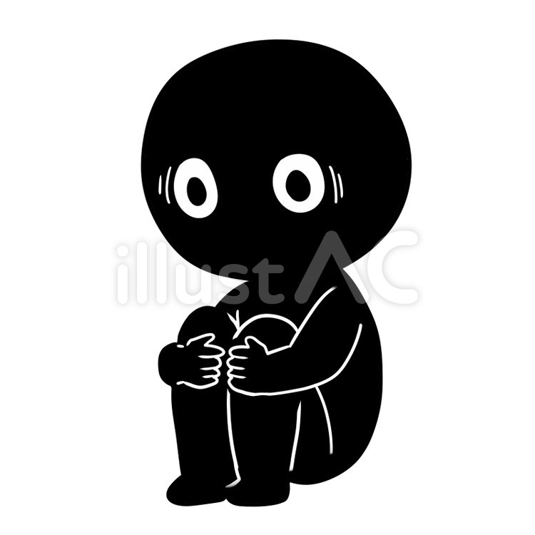 メンタル・孤独・ノイローゼイラスト - No: 1181397｜無料イラスト