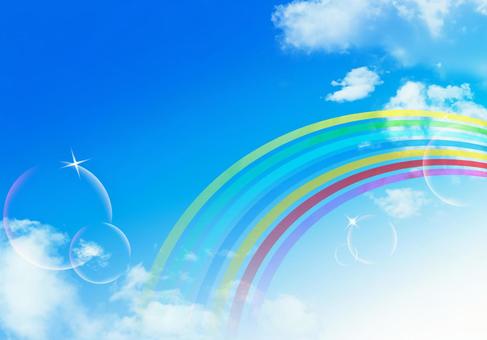 青空と虹の写真素材｜写真素材なら「写真AC」無料（フリー）ダウンロードOK