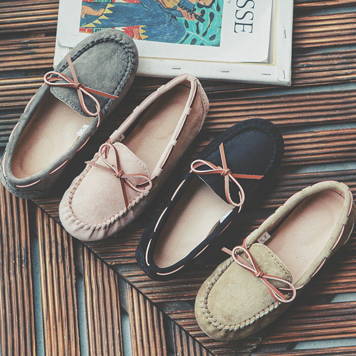 le yucca's オーストリッチレザー モカシン ピンク le yucca's