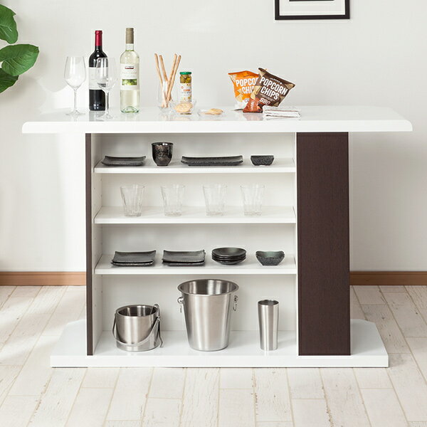 バーカウンター(モデナ 135 DBR) 【完成品・配送員設置】 【5年保証