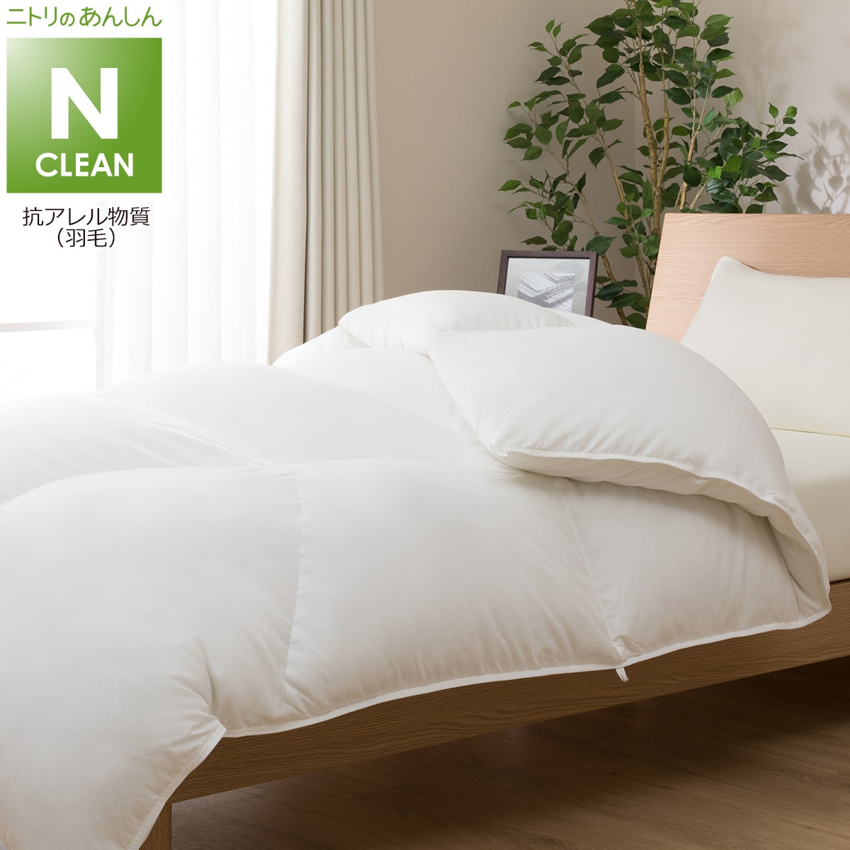 グレーダックダウン80％使用 羽毛掛け布団 シングル (UL K2315 S