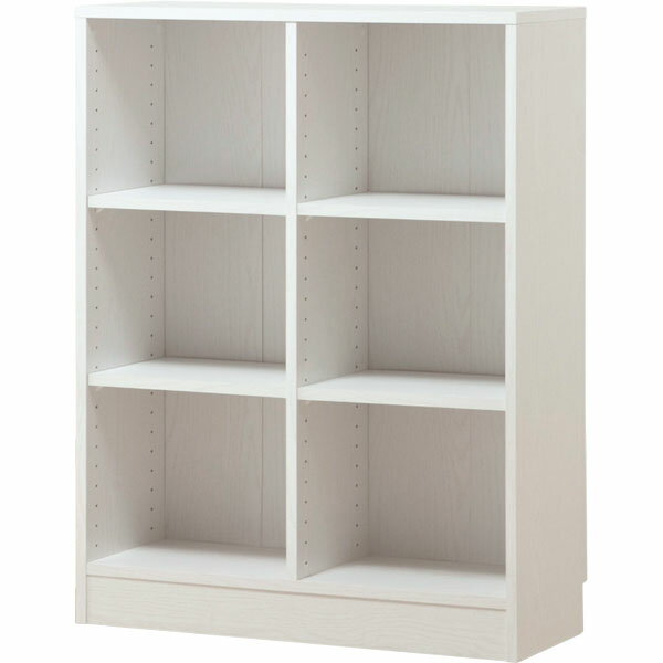 幅76.5cm]本棚セット(サラ1077WH/ガラス扉2) 【・玄関先迄納品】 【1年