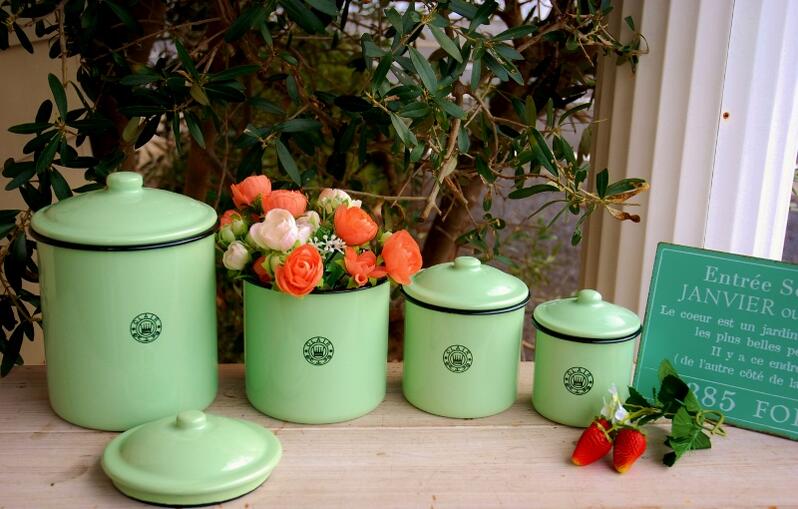 楽天市場】アンティーク キャニスター ホーローの通販