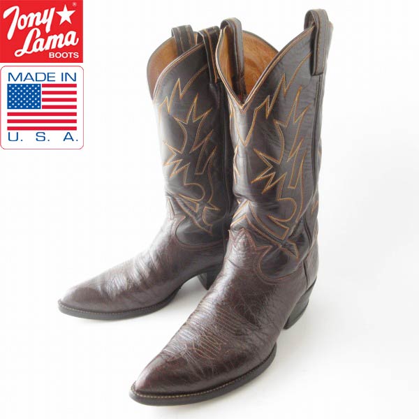 楽天市場】トニーラマ ウエスタンブーツ ブラックの通販