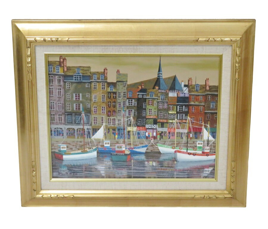 佐藤鐵仙「イブの誘惑 B」陶板に油彩 油絵 サイン入り 中古 美品 佐藤