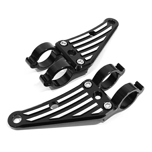 楽天市場】φ54 φ52 φ50 ヘッドライトステー アルミビレット 黒 54mm