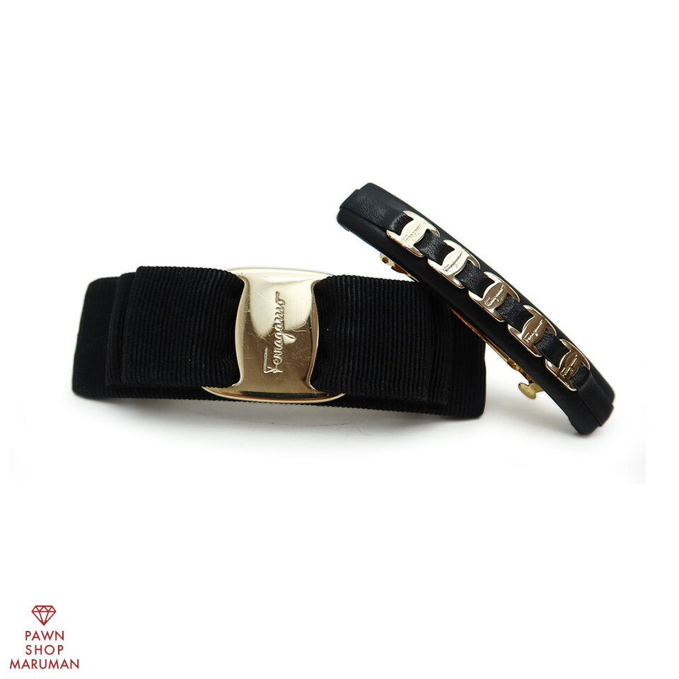 フェラガモ バレッタ ブラック ゴールド 【公式通販】