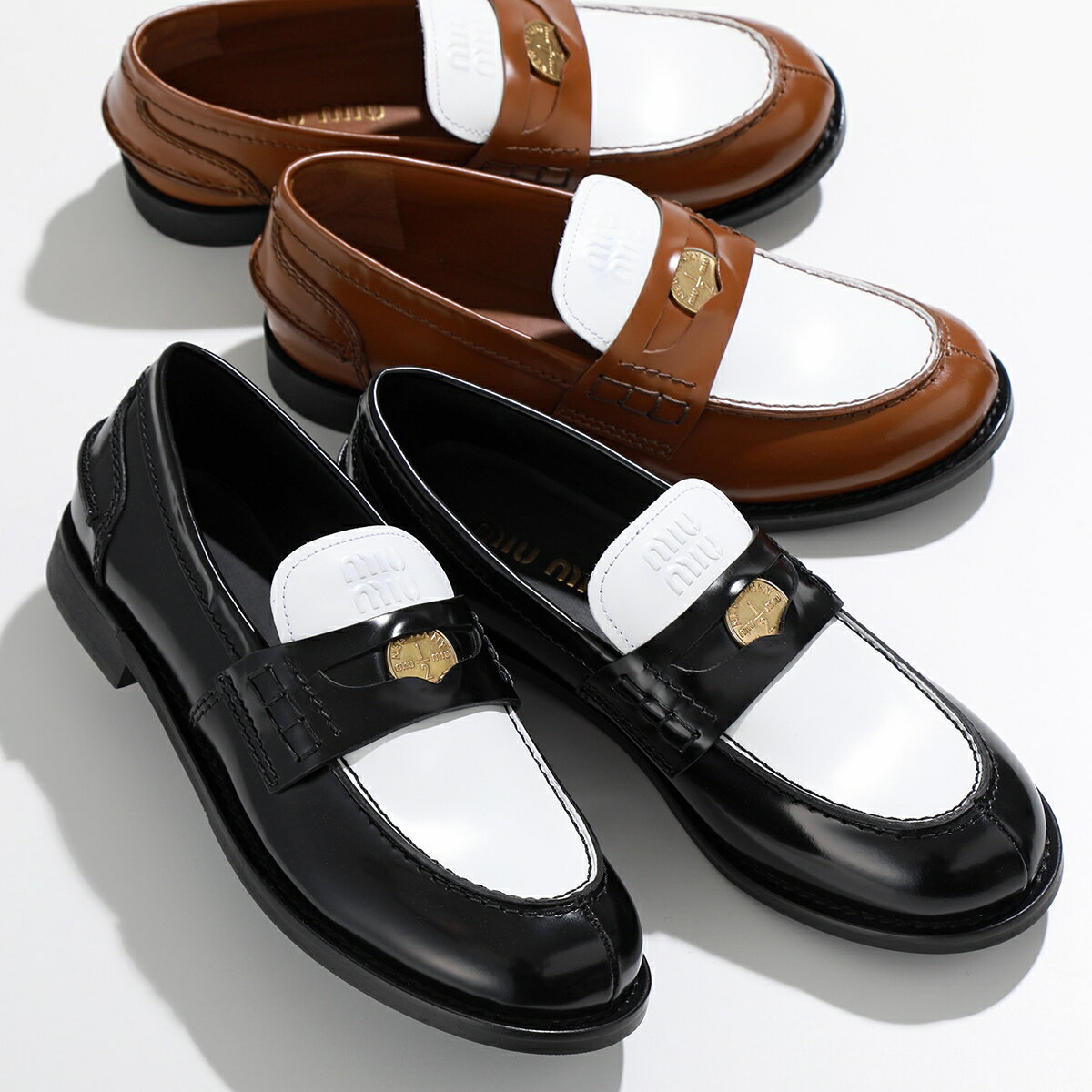 楽天市場】ミュウミュウ（ローファー｜レディース靴）：靴の通販