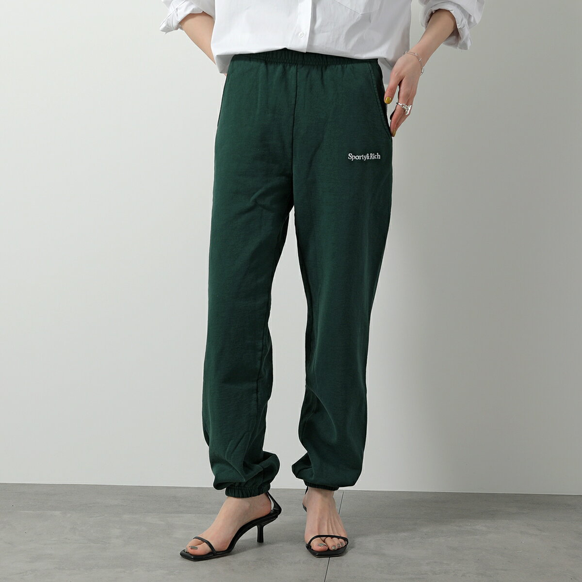 タグ付き未使用】 Sporty&Rich クロップドスウェット Vネック タグ付き