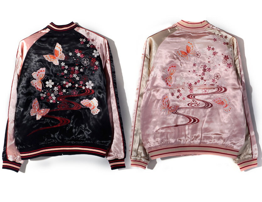 ジャパネスク スカジャン メンズ レディース ユニセックス 刺繍 桜