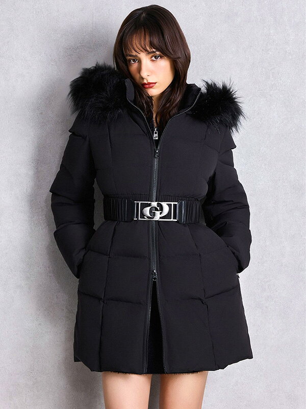 GYDA ジェイダ ダウン ジャケット ロング GD ベルト付き ロング ダウン