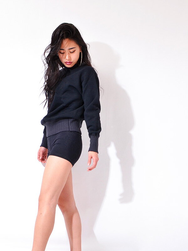 Two Moon トゥームーン スウェット トレーナー ブラック オートミール