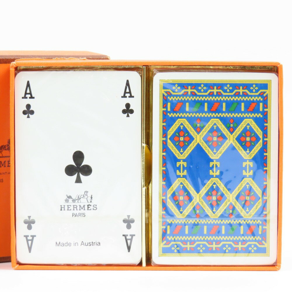 新品エルメス HERMES イヤーズギフト 2018 トランプ 2個 レア