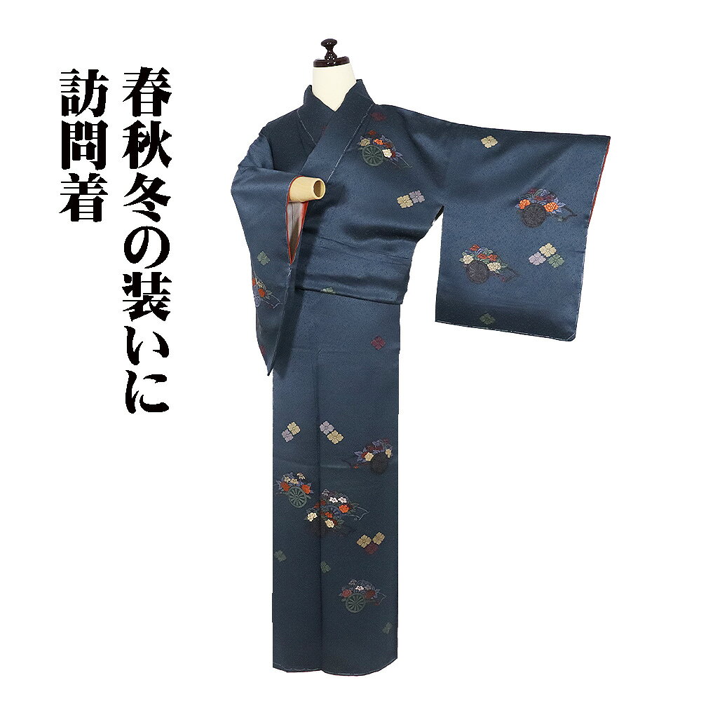 楽天市場】紺（種類（着物）訪問着）（着物｜和服）：レディース