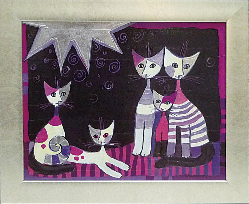 楽天市場】ロジーナ 猫（絵画｜アート・美術品・骨董品・民芸品