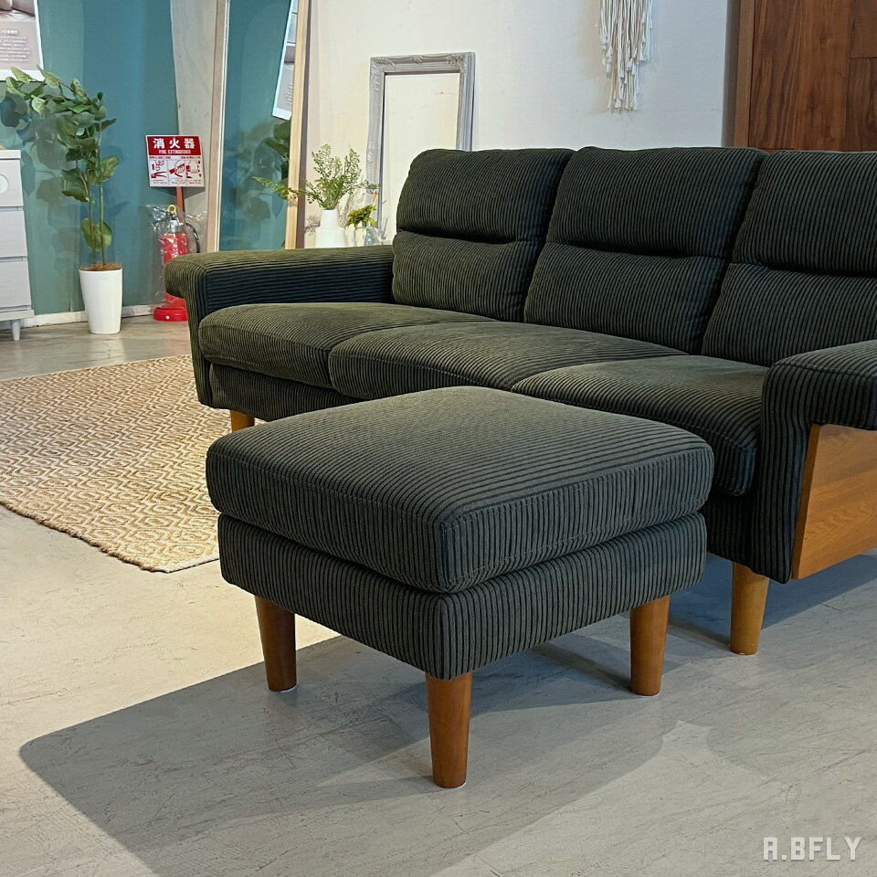 ヤマソロ 83-832 LIBREST 圧縮ウレタン ソファ1P モスグリーン