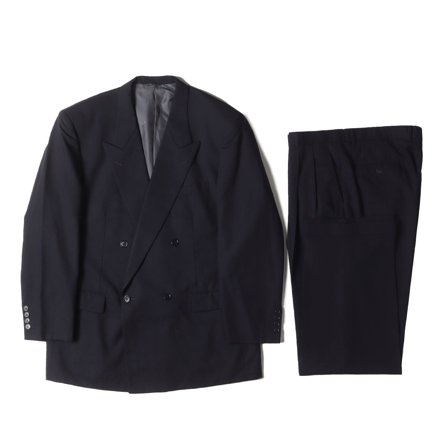 ☆ Christian Dior ダブルブレスト 背抜き 夏用 スーツ A-5