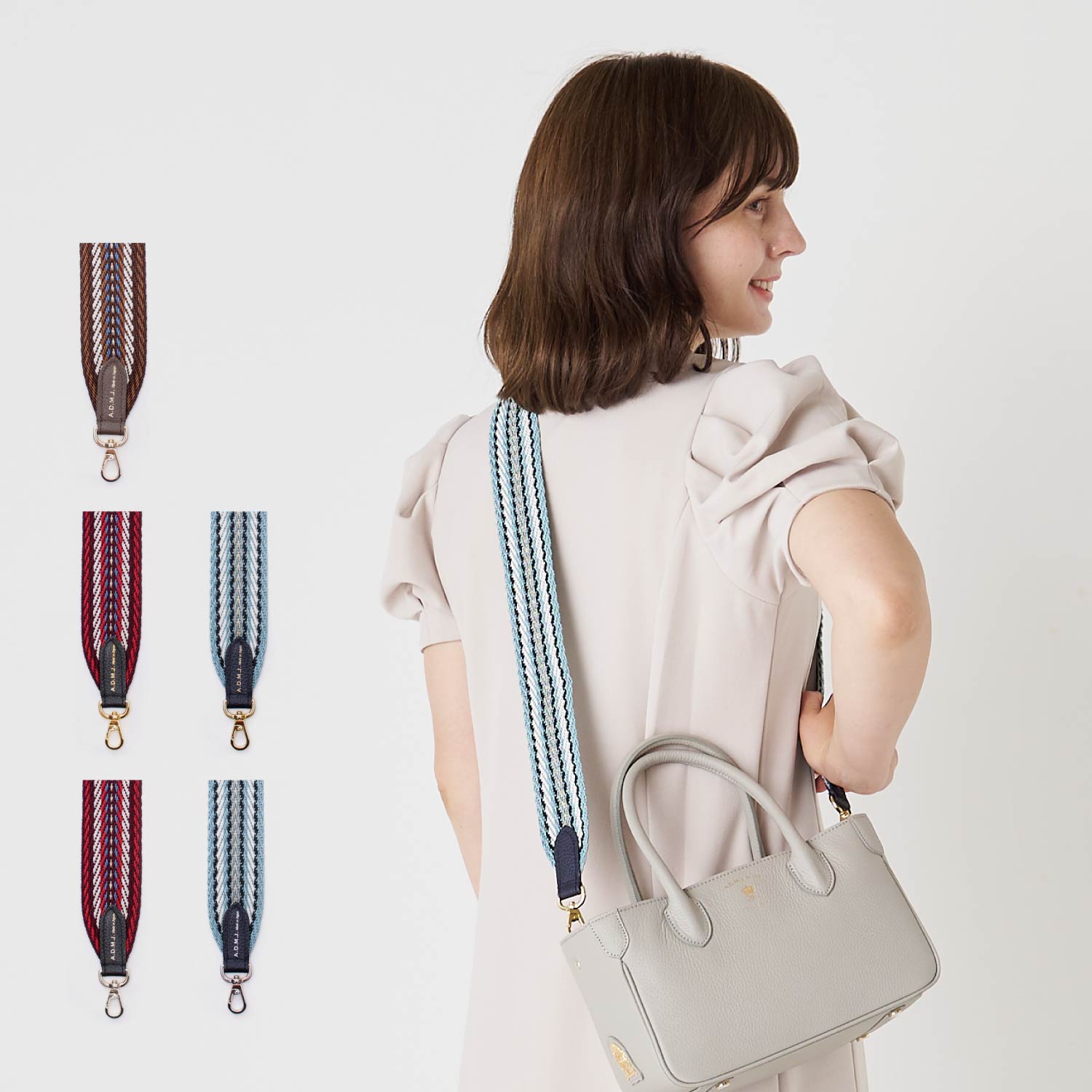 楽天市場】ショルダーストラップ（ブランドA.D.M.J.・柄ストライプ）の通販