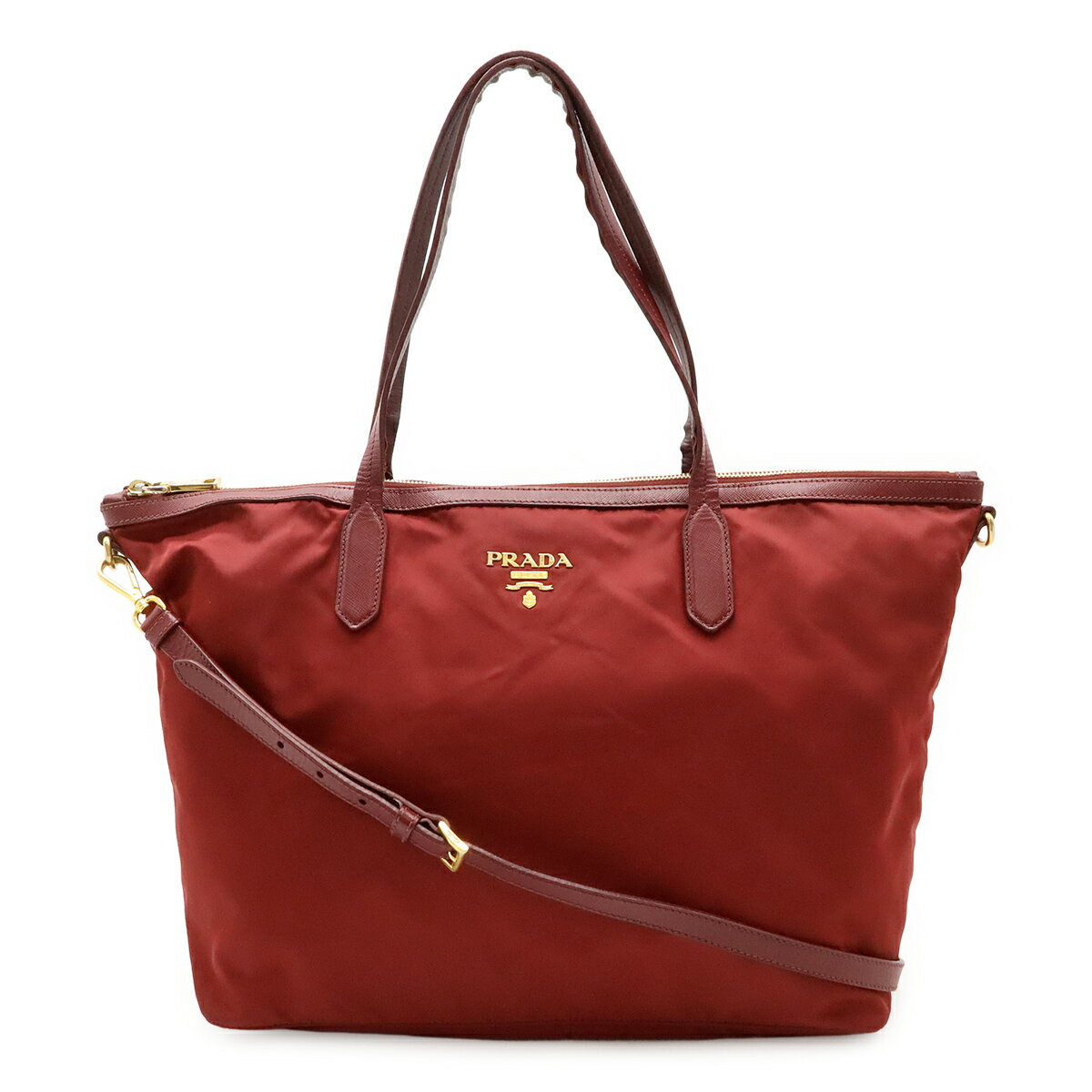 楽天市場】赤 ナイロン プラダ トートバッグの通販