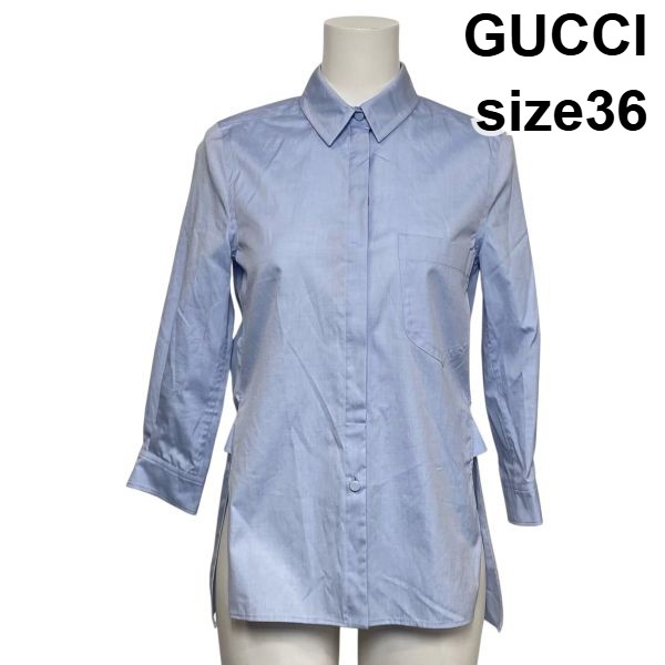 楽天市場】グッチ GUCCI（カラーブルー）（シャツ・ブラウス｜トップス
