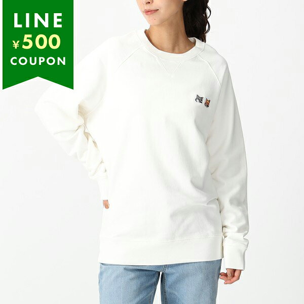 楽天市場】maison kitsune スウェット ホワイトの通販