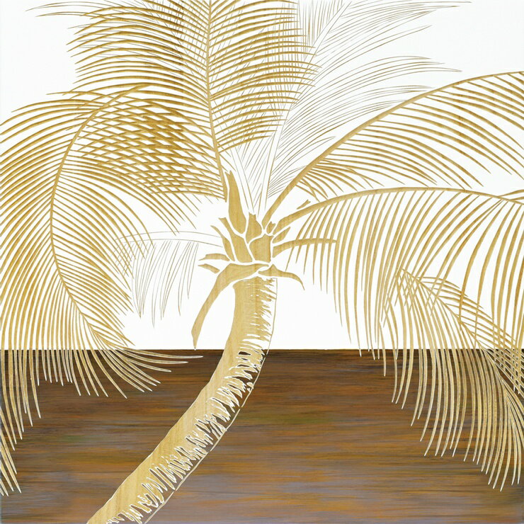 ヤシの木額入り装飾版画 1月限定価格！ ヤシの木額入り装飾版画