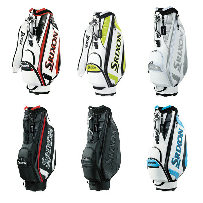 Srixon ホワイト キャディバッグ ゴルフキャディバッグ スリクソンZX