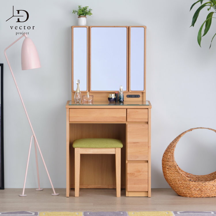 楽天市場】ナチュラル（ドレッサー・鏡台｜収納家具）：インテリア