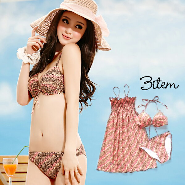 楽天市場】ヒョウ柄（スタイル（女性用水着）セット）（水着