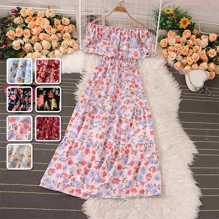 楽天市場】花柄オフショルダー ワンピースの通販