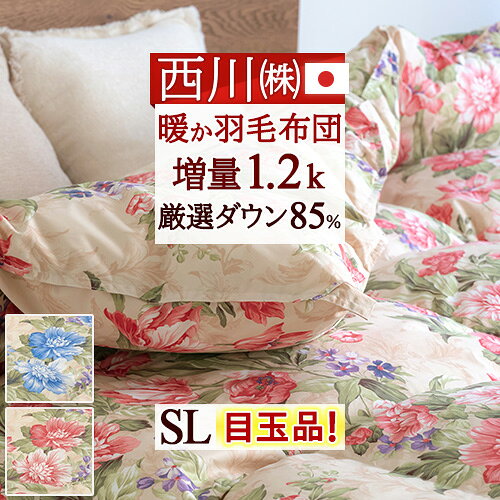 楽天市場】羽毛布団 西川（柄花・植物）（インテリア・寝具・収納）の通販