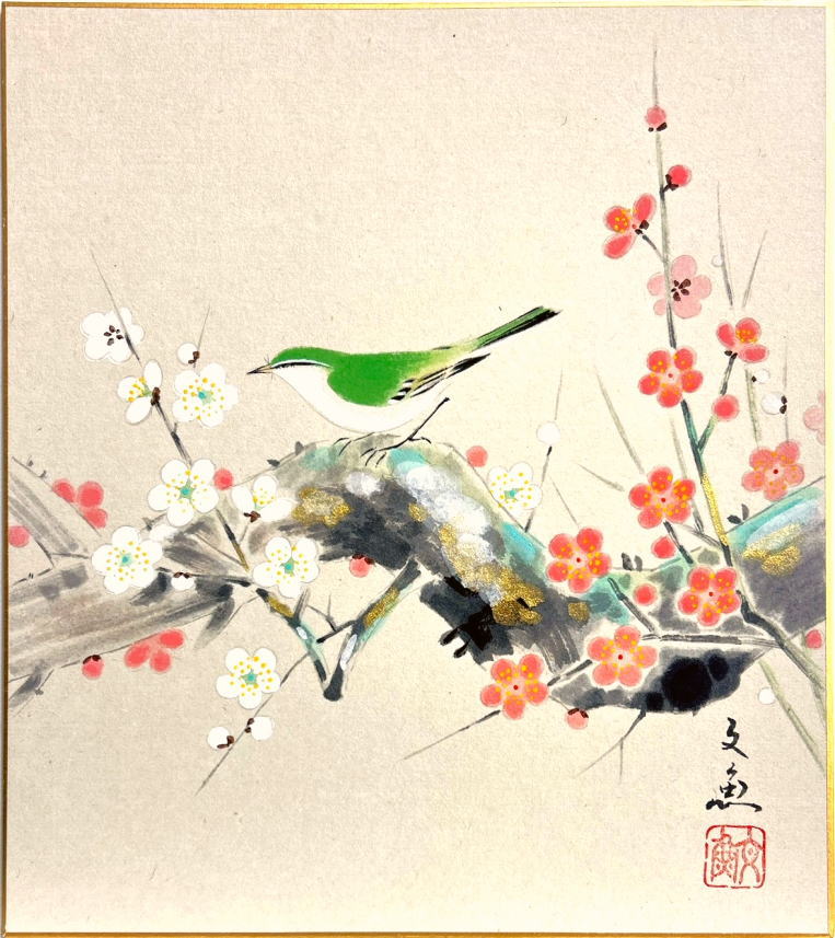 楽天市場】梅（テーマ（絵画）動物）（日本画｜絵画）：アート・美術品